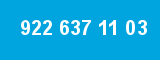 922 637 11 03